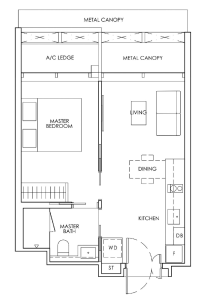 newport-residences-floor-plan-1-bedroom-a1-singapore