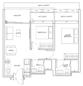 newport-residences-floor-plan-2-bedroom-bp1-singapore