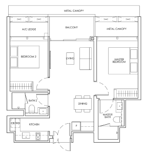 newport-residences-floor-plan-2-bedroom-bp2-singapore