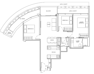 newport-residences-floor-plan-3-bedroom-c1-singapore